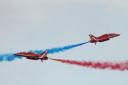 The Red Arrows take to the skies at a previous airshow
