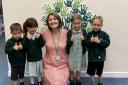 Delighted - John Bunyan Primary School and Nursery Headteacher Lisa Waters, and pupils