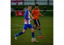 Jordan Blackwell scored Clacton's goal at Stowmarket Picture: Rob Smith (RJS Photography)