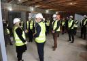 Investment - Health Secretary Sajid Javid visited the new diagnostics centre, which is under construction at Clacton Hospital. Picture: Pagepix