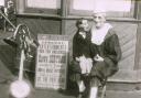 In the beginning – Clown Bertram and Filbert on Clacton Pier in 1922