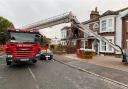 In Attendance - Firefighters at the scene in Church Road, Clacton. Picture: Essex Fire and Rescue Service