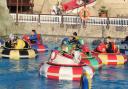 Seaside fun - families enjoyed water rides on Clacton Pier