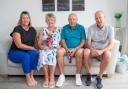 Family - Debbie, Gary, Rita and Mick Hewitt, all sat inside the living room at Debbie and Gary’s new home in Frinton