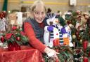 Snowmen - Vivien Ling displays Christmas goods