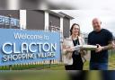 Long-serving The Works manager David Hilton and operations manager Leanne Pfrang have packed a copy of the Clacton Gazette into a time capsule to mark the anniversary