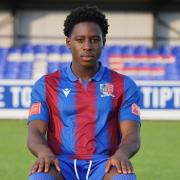 Treble tops: Bryan Ifeanyi scored a hat-trick on his Maldon and Tiptree debut against Romford Picture: ROY WARNER