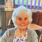 Sprightly Olive Dowding all smiles at Springfield's retirement home in Brightlingsea