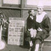 In the beginning – Clown Bertram and Filbert on Clacton Pier in 1922