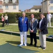 Club president David Mitchell-Gears, Tendring council chairman Jeff Bray and Tendring council CEO Ian Davidson