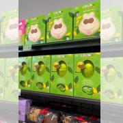 Easter eggs in Walton Marks and Spencer just after Christmas