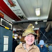 Kitted Out - Residents got to try on gear at the Essex Fire Museum