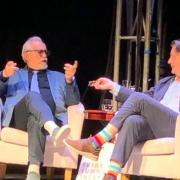 Interview - Brian Cox was interviewed by his son Allan at Frinton Summer Theatre.