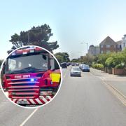 Firefighters tackle lorry blaze as part of Clacton seafront was shut off