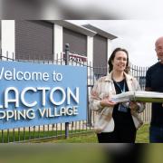 Long-serving The Works manager David Hilton and operations manager Leanne Pfrang have packed a copy of the Clacton Gazette into a time capsule to mark the anniversary