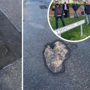 Furious - Clacton residents in Lymington Avenue see their road breaking apart only a few months after repairs were made