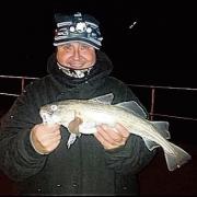 TOP CATCH: Clacton angler Matt Stewart with a nicely-marked codling caught from Holland seafront.