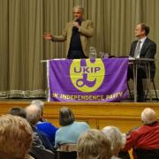 Top attendance at UKIP meeting held by election hopeful Carswell with MEP in Walton