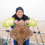 RAY OF LIGHT: A double-figure ray for this angler, caught from the charter boat Sophie Lea.