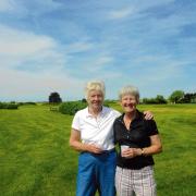 TROPHY TRIUMPHS: Ancients Cup winner Jan McLellan, on the left, with Ginny Richardson, who won the Veterans Cup.