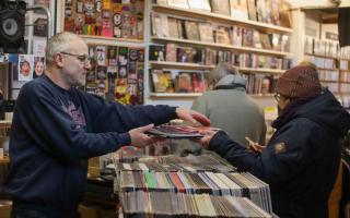 Purchase - a customer buying a record from Malcolm