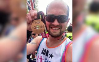 Proud - Ian Picken, from Great Bentley, ran the London Marathon in aid of a charity close to his heart