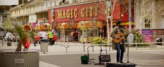 Yesterday - the trailer for the movie features a shot from Clacton town centre