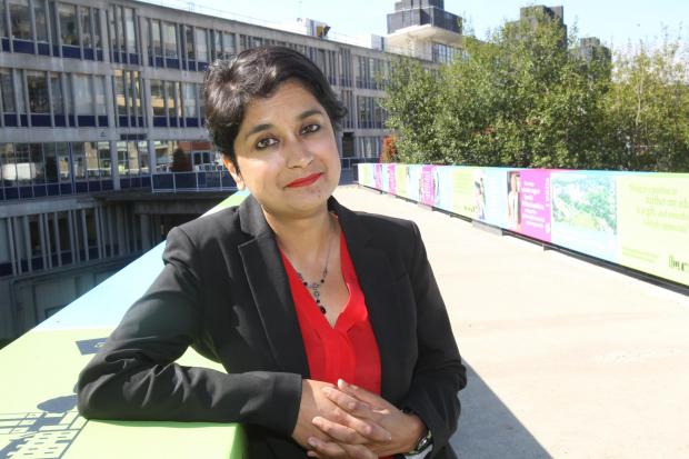 Baroness Shami Chakrabarti at Essex University during her time as chancellor