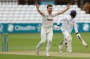 Out - Essex bowler Sam Cook celebrates a wicket    Picture: GAVIN ELLIS