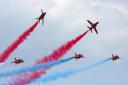 The Red Arrows at a previous Clacton Airshow