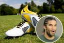 Clacton students set to recycle football boots with David James and Football Rebooted. Credit: football.ua