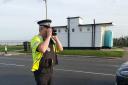 EAGLE EYES: An Essex Police officer in Kings Parade, Holland-on-Sea