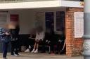 Yobs - Footage was taken of the youngsters in Wivenhoe Station
