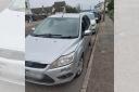 Seized - the silver Ford Focus spotted by the police
