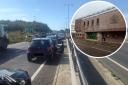 Chaos - the A12 was shut for five hours