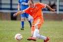 Holland's Steve Eaton won a penalty and then added his side's second against Little Oakley
