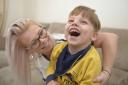 Alfie Cannon, 3, at home in Frinton, with mum Stephanie..The family are raising money for treatment for Alfie..