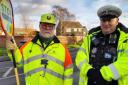 Vigilant - Police collaborated with road safety groups to monitor activity outside the Clacton school