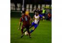 Jordan Lartey was the hat-trick hero for Clacton against Gorleston Picture: Rob Smith (RJS Photography)