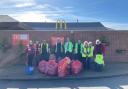 McDonald's staff and volunteers in Weeley collected more than 108kg during a litter pick