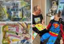 Painting - Noah, 13 and his stepdad Nathan Jones have prepared 240 paintings for this year's auction