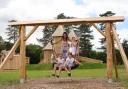 Day out - A family enjoying one of the playgrounds