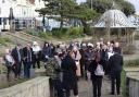 Service - a Holocaust Memorial Day service was held at Clacton's Sunken Rose Garden