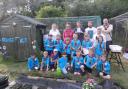 Digging in - The Frinton in Bloom allotment team was joined by the Frinton and Kirby Beavers for their annual educational studies