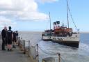 Iconic - the Waverley pulling alongside Clacton Pier