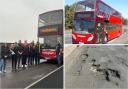 Buses - Hedingham buses and the pothole which caused damage