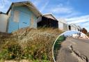 Anger - The unsecured cliff in Walton leaves beach hut owners and residents upset