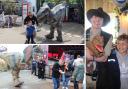 Dinos - Clacton Pier welcomed three life-sized dinosaurs to the attraction for the bank holiday weekend