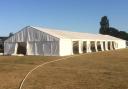 The marquee is up at Frinton Cricket Club
