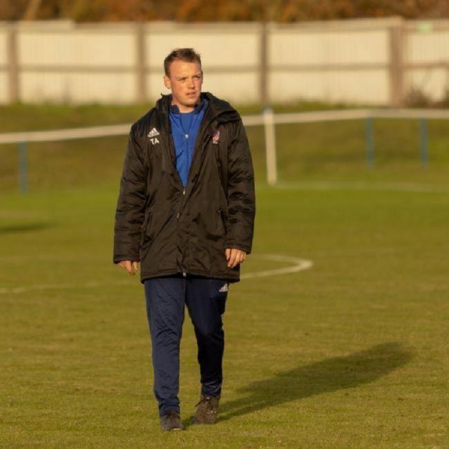 At the helm - Tom Austin is back in charge at FC Clacton with Ryan Salter. Picture: Rob Smith (RJS Photography)